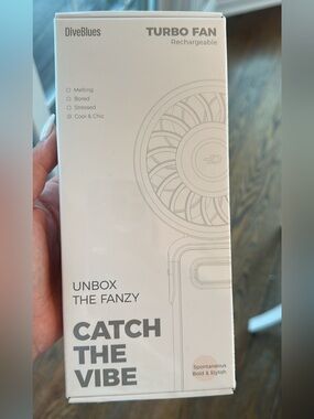 The Fanzy Portable Handheld Fan - White